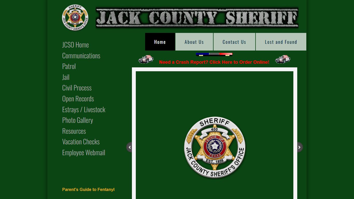 Jack County Sheriff's office in Jacksboro, Tx